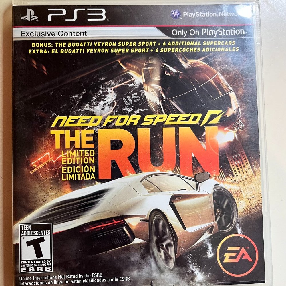 Need for speed The Run Limited Edition PS3 Game
